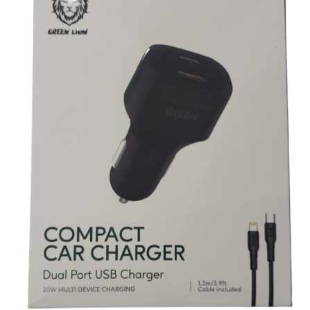 GNCC24TYCBK GREEN LION 12W COMPACT CAR CHARGER