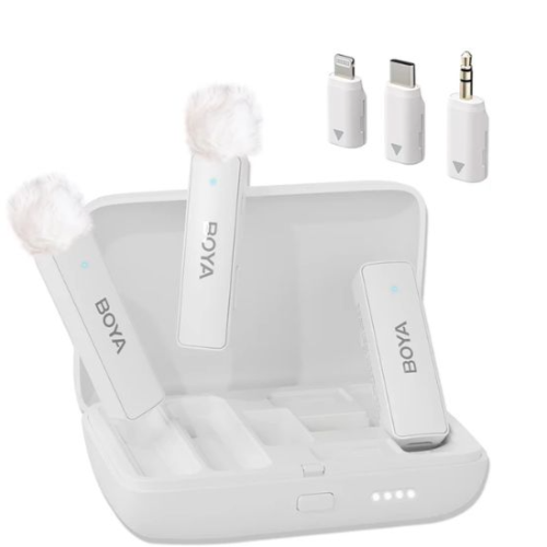 BOYA MULTI-COMPATIBLE 2.4GHZ DUAL-CHANNEL WIRELESS MICROPHONE