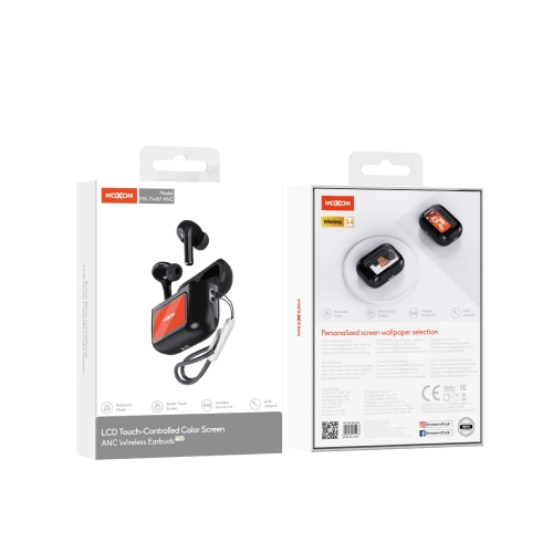 MX-TW67 ANC MOXOM LCD TOUCH-CONTROLLED COLOR SCREEN EARBUDS