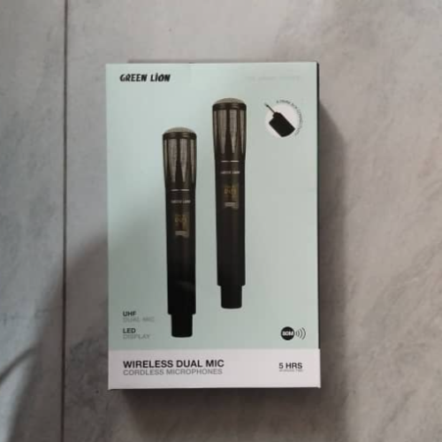GNWDUMICUBK GREEN LION WIRELESS DUAL MIC CORDLESS MICROPHONE