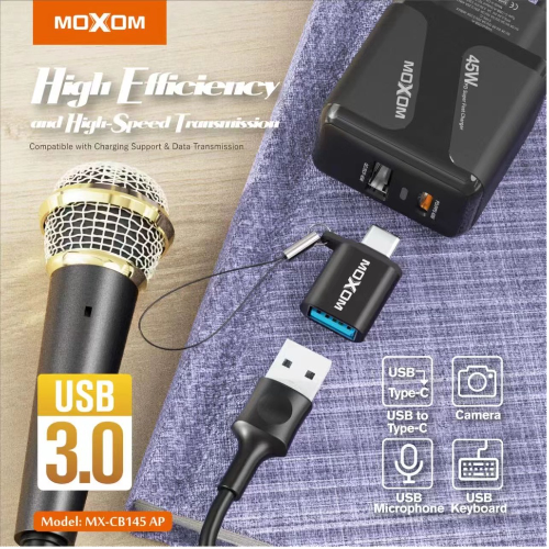 MX-CB145 AP MOXOM USB FEMALE TO TYPE C CABLE ADAPTER