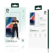 GN3DSHD15CL GREEN LION IPHONE 15 3D SILICONE PLUS CLEAR TEMPERED