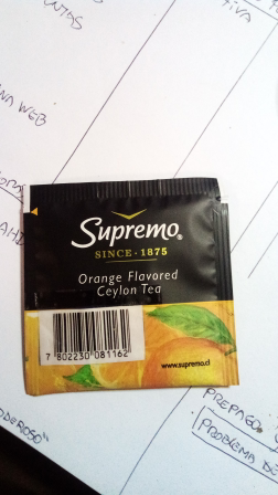 Bolsa de te naranja