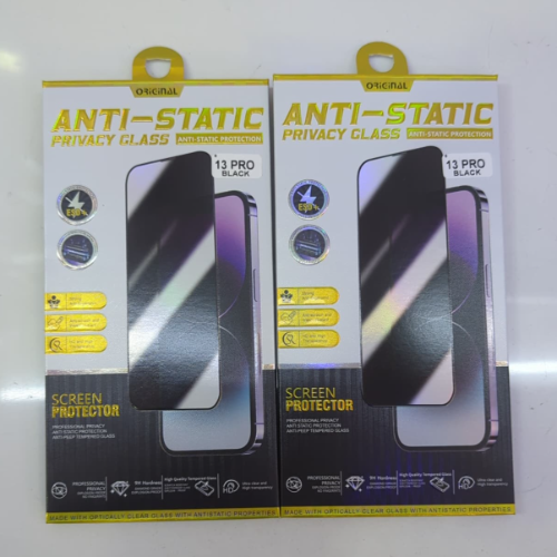 IPHONE 16 PRO ESD+ PRIVACY ANTI-STATIC TEMPERED GLASS