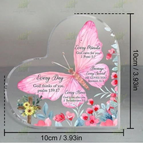 Heart Shaped Acrylic Plaque_Every Day Every Minute