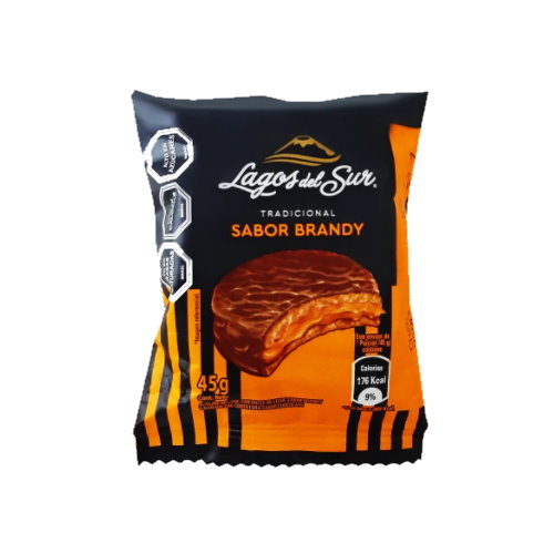 Alfajor lagos del sur brandy 45 g