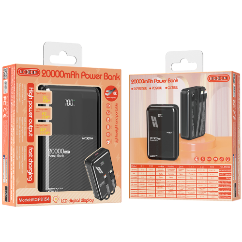 MX-PB154 MOXOM 20000MAH POWERBANK
