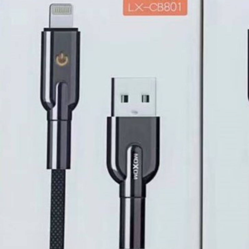 LX-CB801 MOXOM 3A AUTO POWER OFF USB TO LIGHTNING DATA CABLE