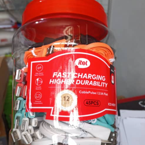 ICD-M21F ITEL CABLE PULSE 1 | 2.1A FLAT MICRO CABLE