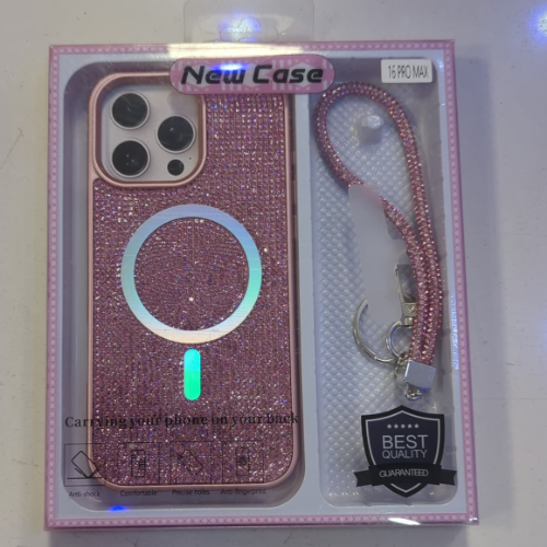 IPHONE 15 MAGSAFE DIAMOND GLITTER CASE WITH HOLDER