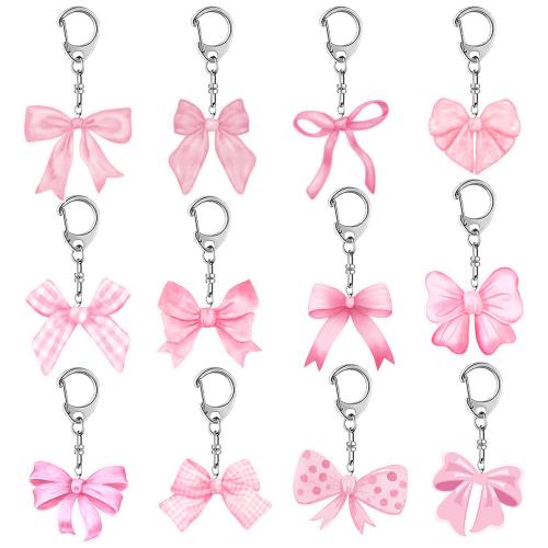 Acrylic Bow Keychain