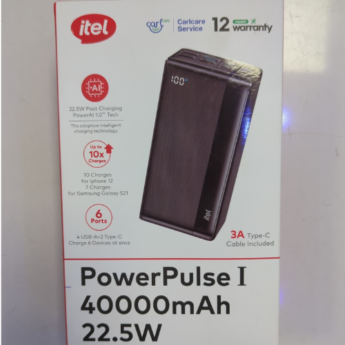 A1490 ITEL 22.5W 40000mAH POWERPULSE 1 POWER BANK