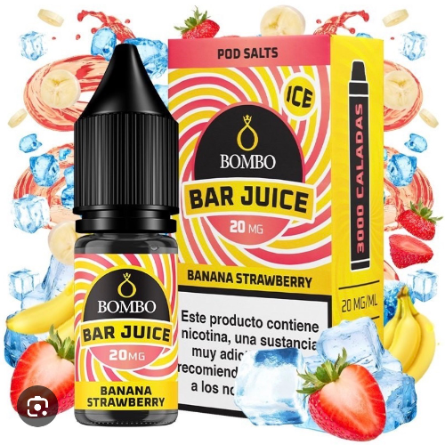 Banana Strawberry Ice 10ml - Bar Juice by Bombo