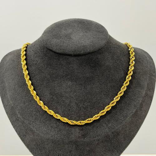 Gold rope necklace 55 m