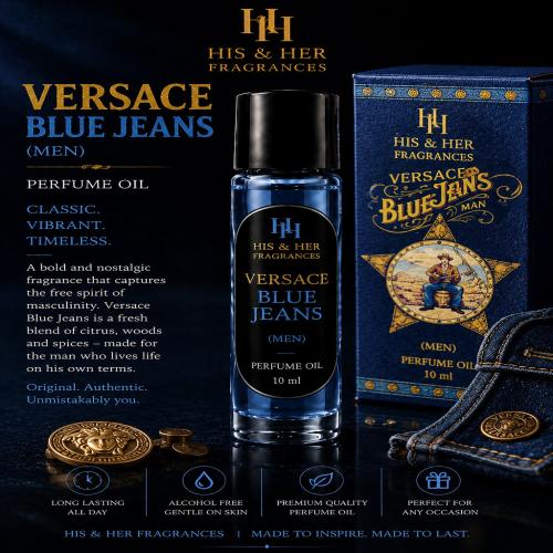 (m) Versace blue jeans