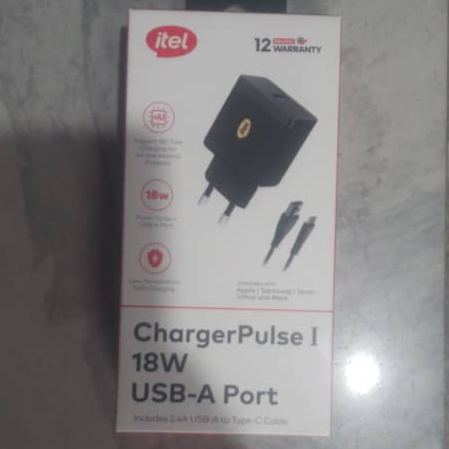 ICW-183EC ITEL 2.4A 18W CHARGERPULSE I USB-A PORT