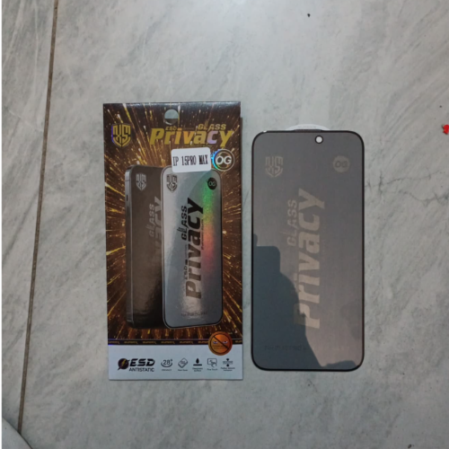 IPHONE 15 PROMAX |16 PLUS ESD+PRIVACY ANTI-STATIC TEMPERED GLASS