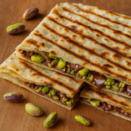 Pistachio And Chocolate Pancake