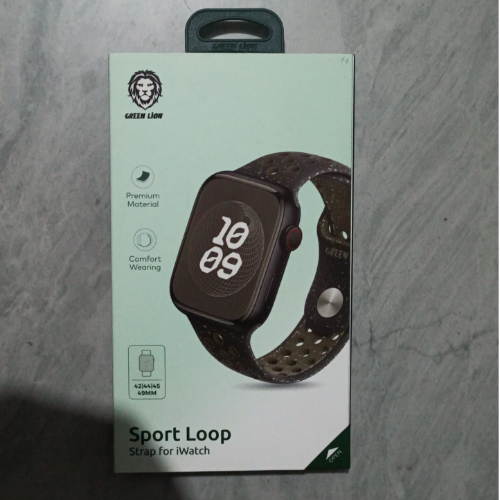 GNSPLOPWBMS GREEN LION 42|44|45|49MM SPORT LOOP STRAP FOR IWATCH
