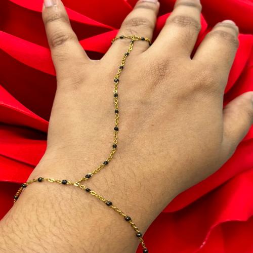Black around ring bracelet
