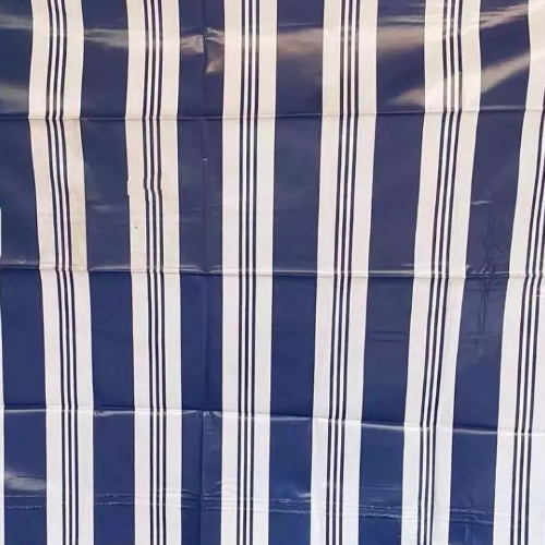 TARPAULIN STRIPE BLUE MTR