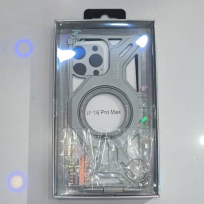 IPHONE 16 PROMAX BIG TANK METAL CASE WITH MAGSAFE