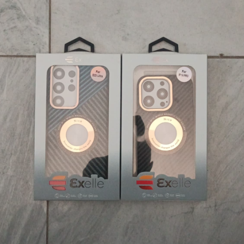 IPHONE 12 PRO MAX EXELLE CARBON FIBER-PATTERN CASE