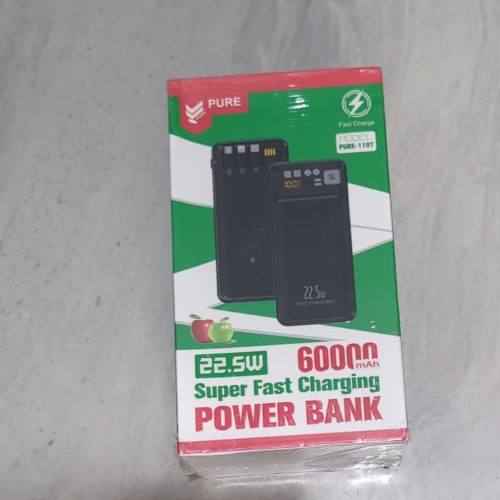 PURE-1107 PURE 60 000MAH 22.5W SUPER FAST CHARGING POWER BANK