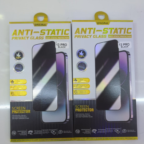 IPHONE 13 PRO MAX | 14+ ESD+ PRIVACY ANTI-STATIC TEMPERED GLASS
