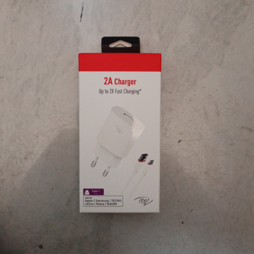 ICW-102EC ITEL 2PIN TYPE-C 2A CHARGER UP TO 2X FAST CHARGING*