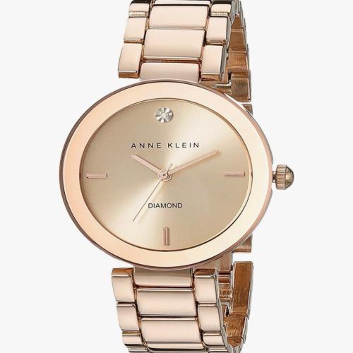 Anne Klein Women’s Genuine Diamond Dial Bracelet Watch