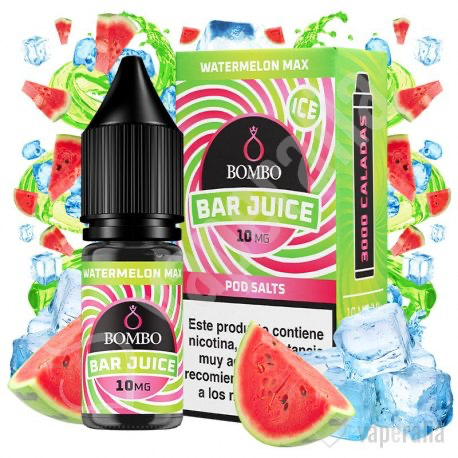 Watermelon Max Ice 10ml - Bar Juice by Bombo