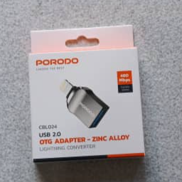 PD-CBL0024-BK PORODO USB 2.0 OTG ADAPTER - ZINC ALLOY