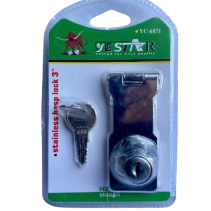 STAINLESS HASPS LOCK #3