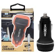 MX-VC02 MOXOM 2USB IPHONE 2.4A FAST CAR CHARGER
