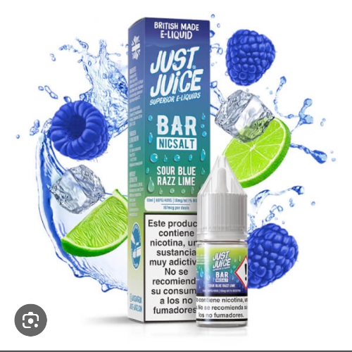 Blue Sour Razz Lime 10ml - Just Juice Bar Salts