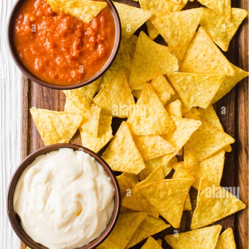 Nachos with Cheese & Salsa