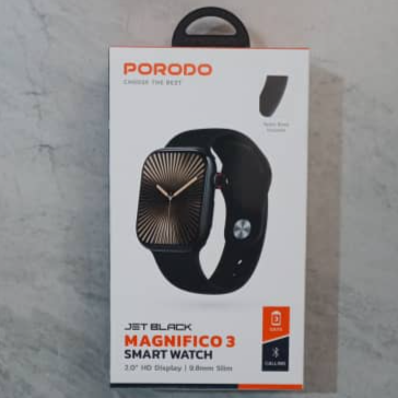 PD-MAGNIFICO3-BK PORODO JET BLACK MAGNIFICO3 SMART WATCH