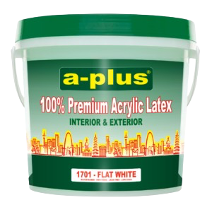 A-PLUS FLAT LATEX WHITE GAL