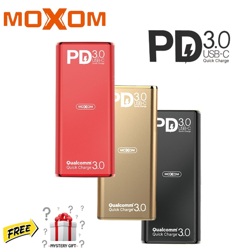 MI-11 MOXOM 10000MAH 3.0 USB-C QUICK CHARGE POWER BANK