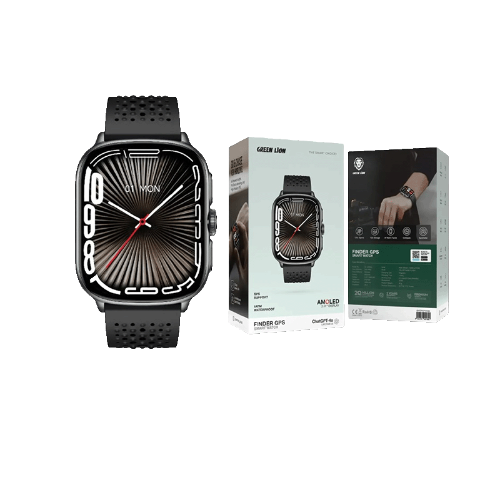 GNFDRGPSWBK GREEN LION FINDER GPS SMART WATCH