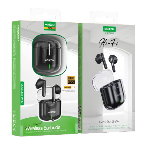 MX-TW40 MOXOM V5.3 WIRELESS EARBUDS