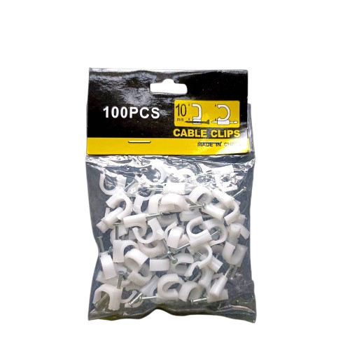 PVC CABLE CLIP #10 (PACK)