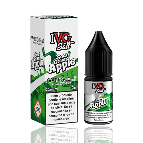 Sour Green Apple 10ml - IVG Salt