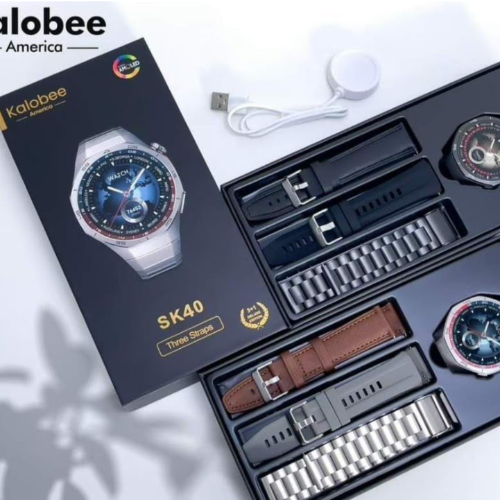 SK40 KALOBEE AMERICA SUPER AMOLED THREE STRAPS SMART WATCH
