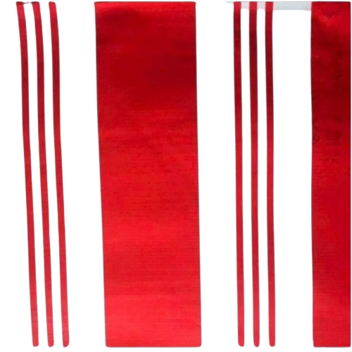 TARPAULIN STRIPE RED MTR