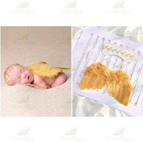 Gold Angel Baby Wings