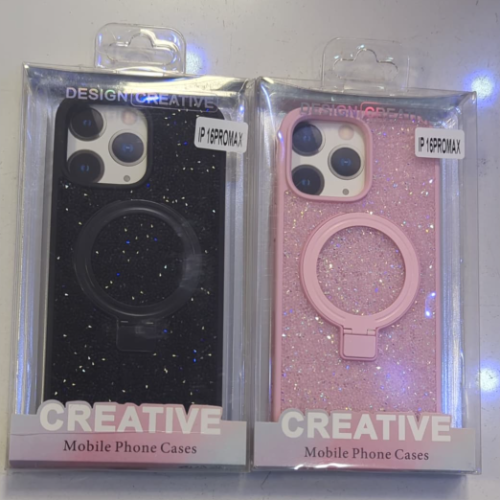 IPHONE 16 PRO MAX DIAMOND GLITTER RING STAND