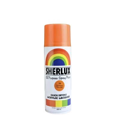 SHERLUX SPRAY PAINT ORANGE YELLOW