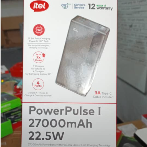 A1481 ITEL 22.5W 27000mAH POWERPULSE 1 POWER BANK